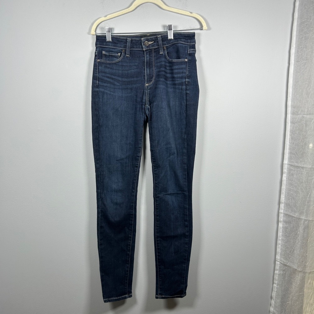 PAIGE Hoxton Ultra Skinny Jeans Womens 26 Dark Indigo High Rise Stretch Denim